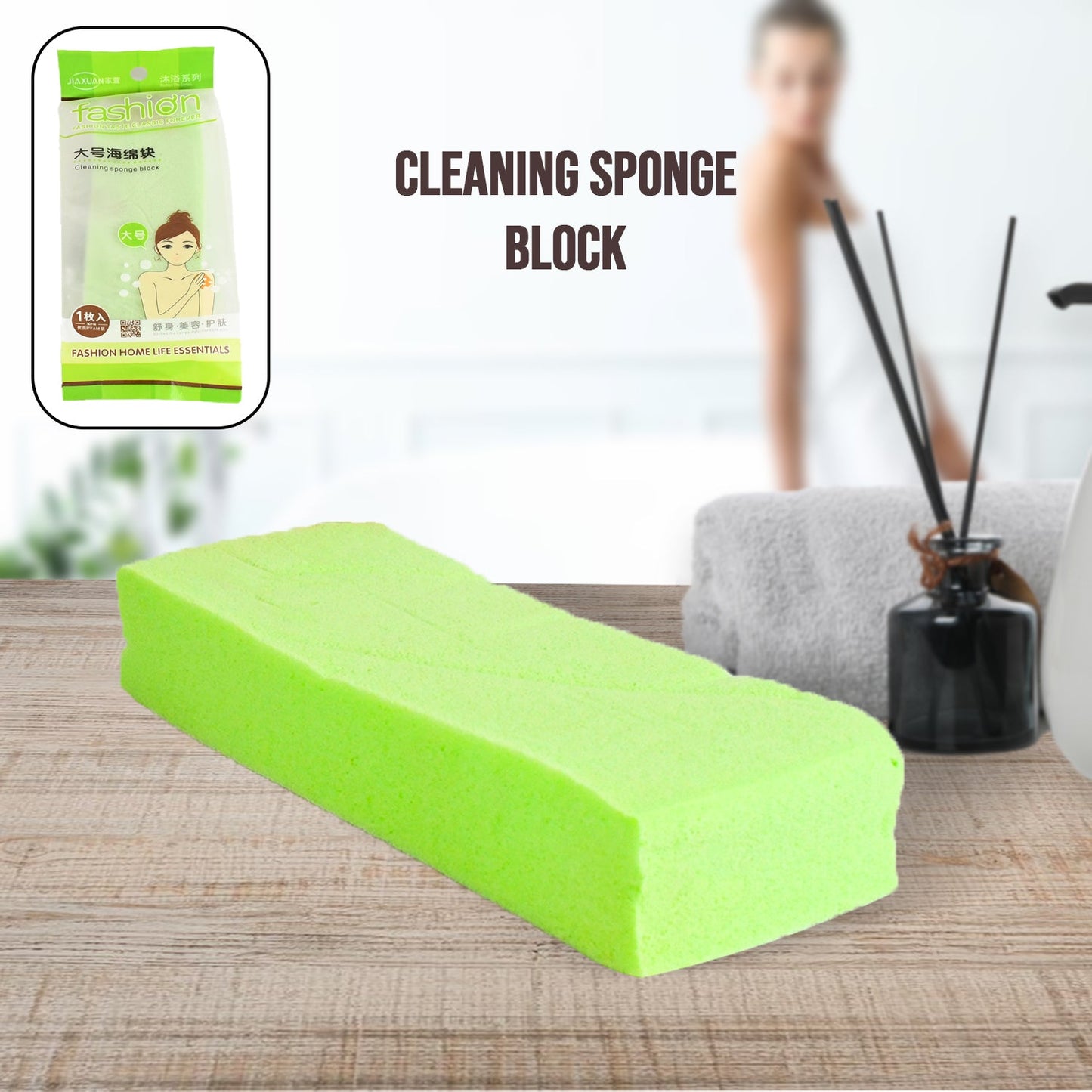 Bath Sponge for Women, Men, Kids, Sponge Body Scrubber Shower Sponge for a Relaxing Shower or Bath