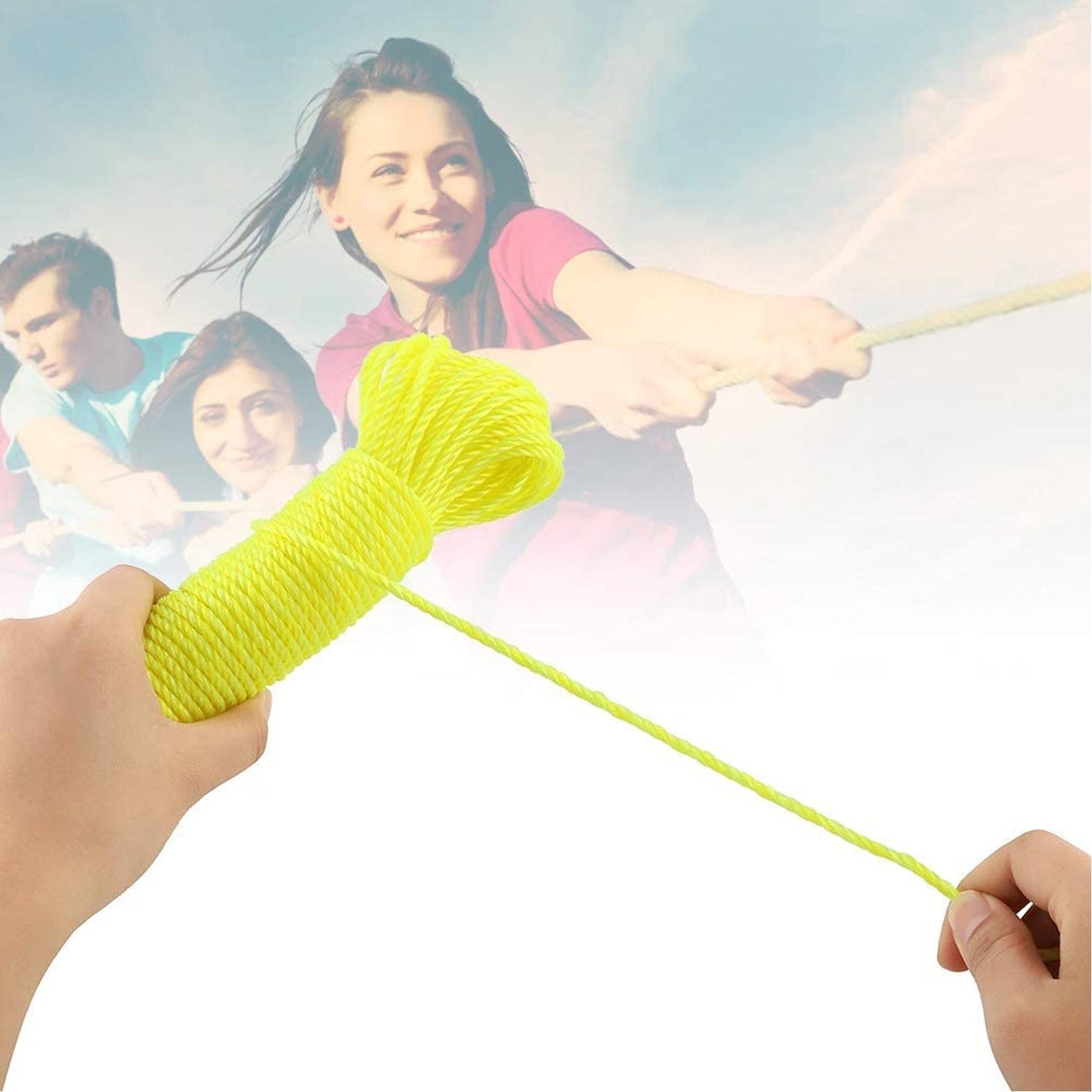 9116 3Meter Heavy Duty Laundry Drying Clothesline Rope Portable Travel Nylon Cord Sturdy Clothes Line for Outdoor, Camping, Indoor, Crafting, Art Projects
