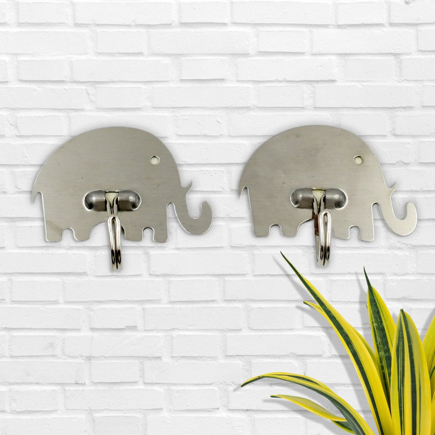 Multipurpose Strong Hook Self-Adhesive hooks for wall Heavy Plastic Hook, Sticky Hook Household For Home , Decorative Hooks, Bathroom & All Type Wall Use Hook , Suitable for Bathroom, Kitchen, Office (2 Pc Set