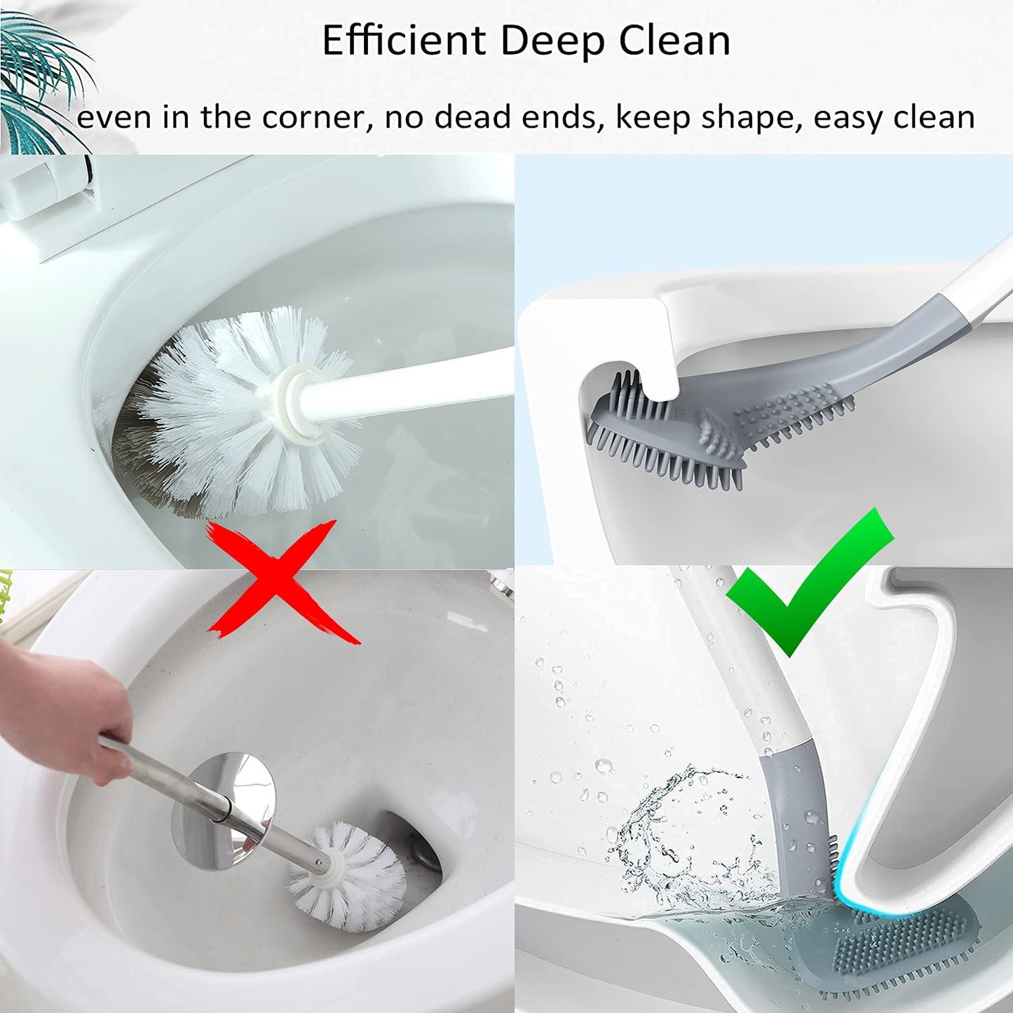 6059 Golf Toilet Cleaner Brush & Magic Sticker Holder