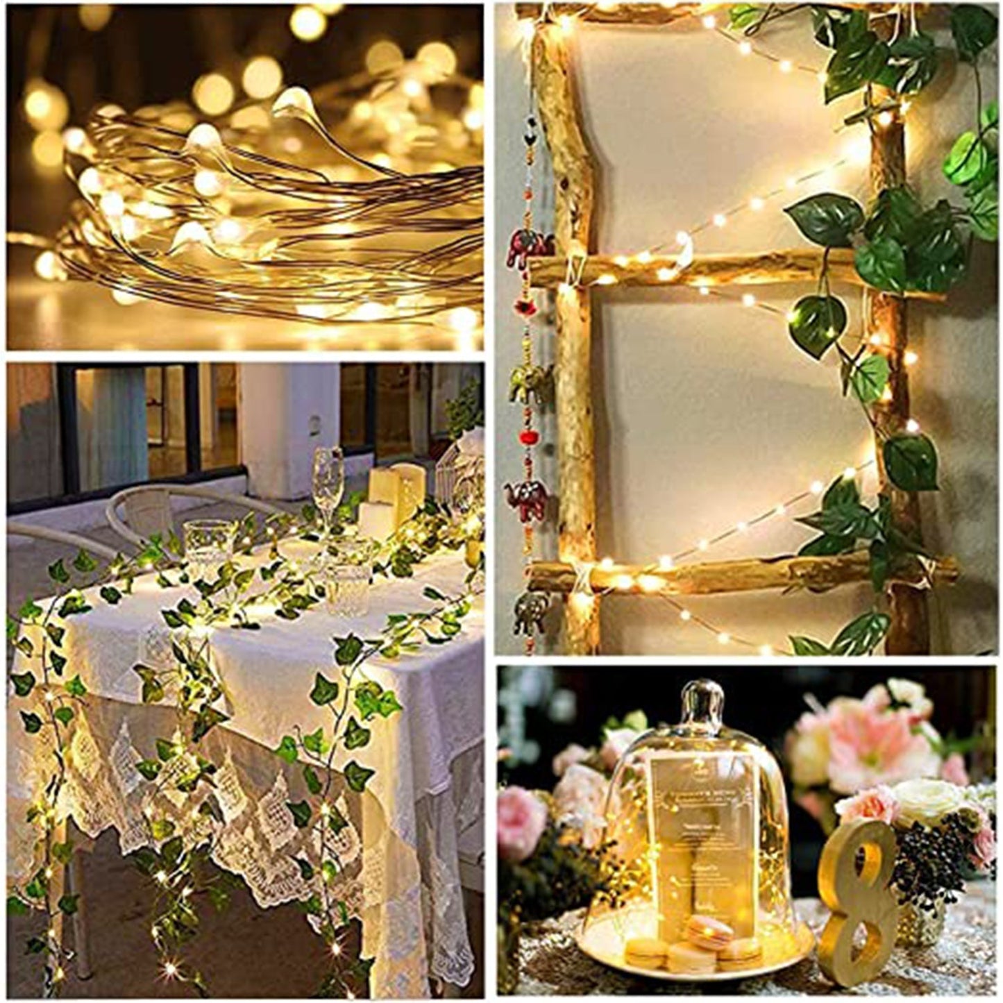 20 LED Wine Bottle Cork Lights Copper Wire String Lights, Battery Powered / Wine Bottle Fairy Lights Bottle