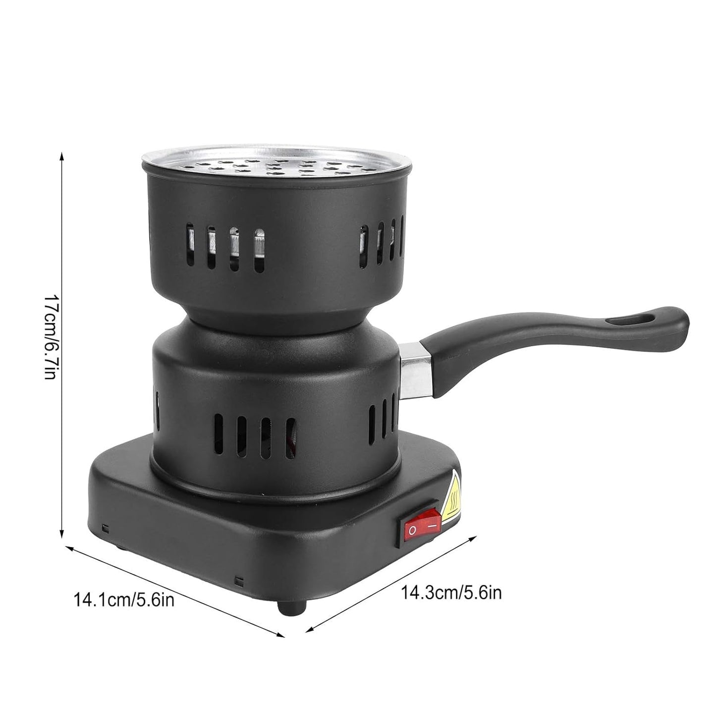 Heating Stove, Tubular Heating Stove Hot Plate Stove, Heat‑Resistant Coating for Home, Camping Cooking, Mini Electric Tea Coffee Heater