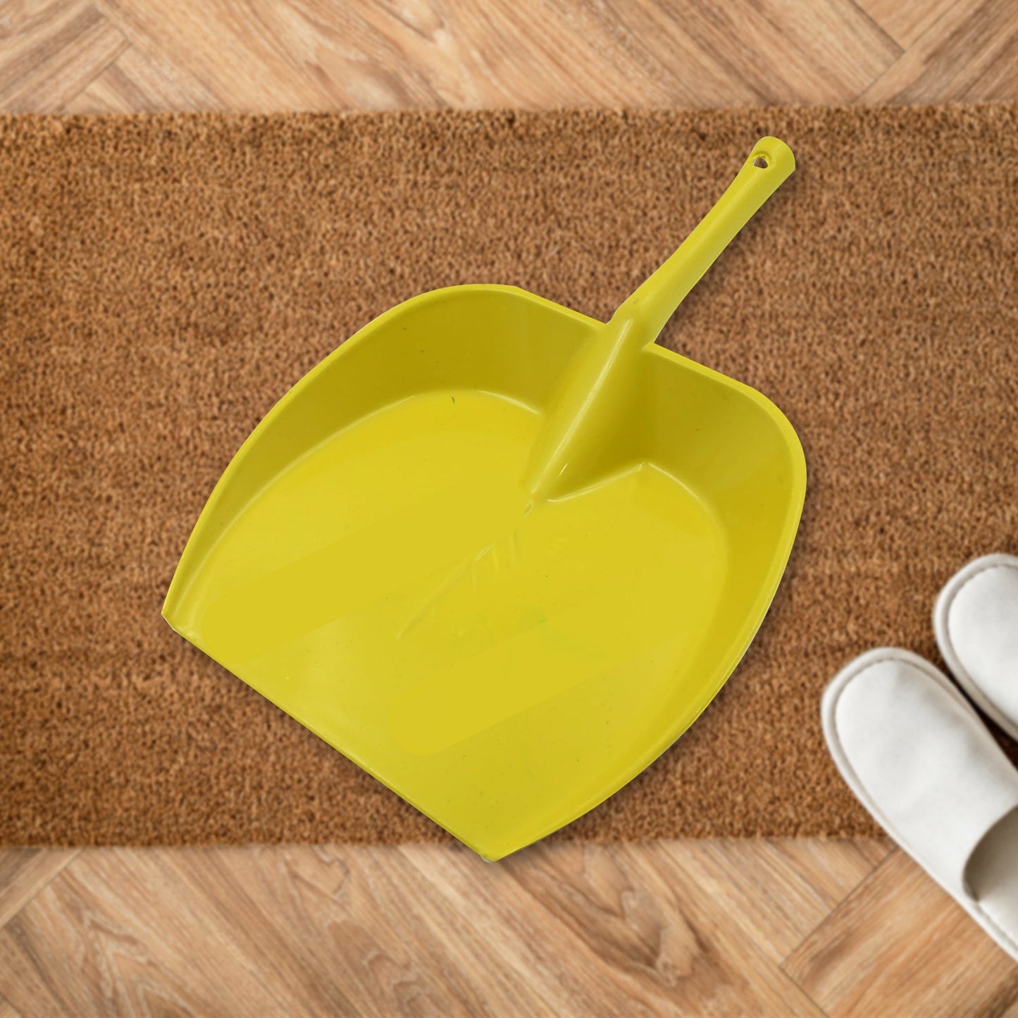 Dustpan with Long Handle, Dust Collection Dust Pan Tray for Kitchen, Home, Office Etc (1 Pc / Multicolor )