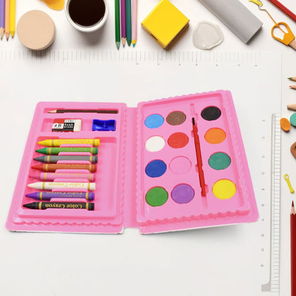 Art and Craft Color Kit, Crayons, Water Color Set of 24 PCS For Kids Children Best For Return Gifts, Stationary Art Supplies for Artist