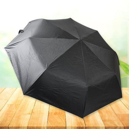 Manual Open 2 Fold Umbrella| Windproof, Sunproof & Rainproof with Sturdy Steel Shaft & Wrist Straps | Easy to Hold & Carry | Umbrella for Women, Men & Kids