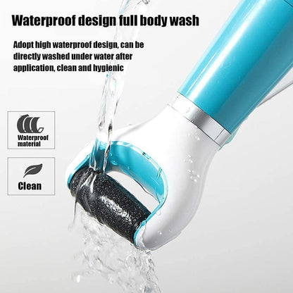 Electronic Dry Foot File, Callous Remover for Feet, Electric Foot with Roller Hard and Dead Skin- Regular Coarse, Baby smooth feet in minutes. For in home padicure foot care, Battery Powered & USB (Battery not included)