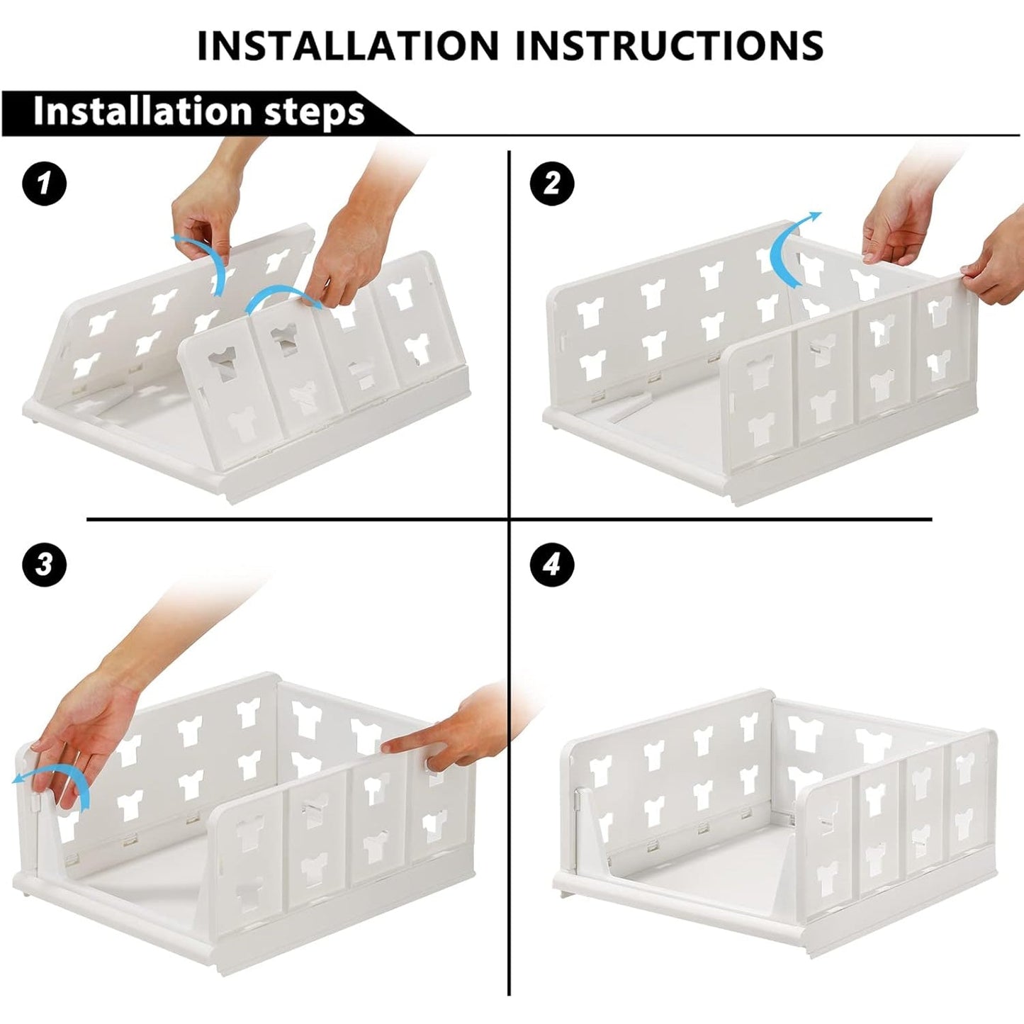 Layer Stackable Multifunctional Storage,for Clothes Foldable Drawer Shelf Basket Utility Cart Rack Storage Organizer Cart for Kitchen, Pantry Closet, Bedroom, Bathroom, Laundry(3 Layer 1 Pc)