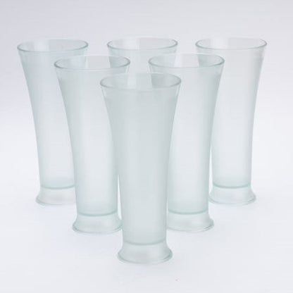 High Quality Faluda, ice cream, Juicer and Water Glasses Set of 6 Transparent, Drinking Water Glasses Stylish Glasses for Faluda, Water, Juice, Glass Set of 6 Pcs (300 ML Approx)