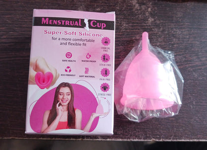 REUSABLE MENSTRUAL CUP USED BY WOMEN AND GIRLS DURING THE TIME OF THEIR MENSTRUAL CYCLE